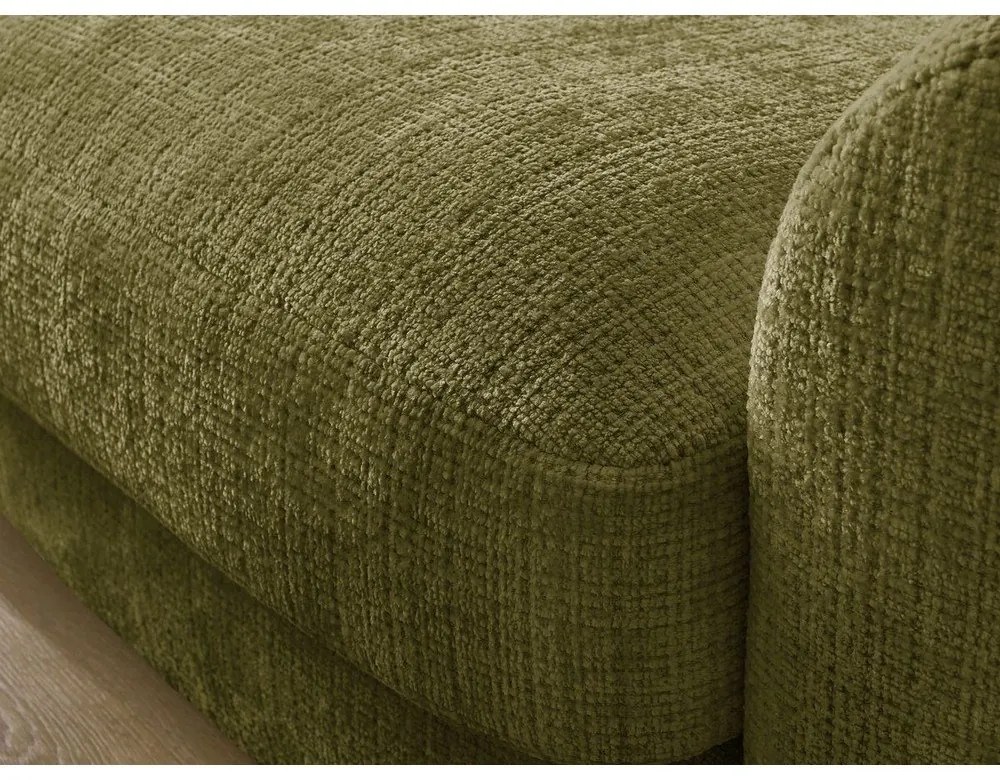 Шенилов ъглов диван в цвят каки (ляв ъгъл) Leonore – Bobochic Paris