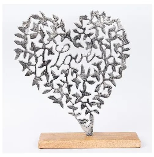 Декорация на маса сърце 41x35 см