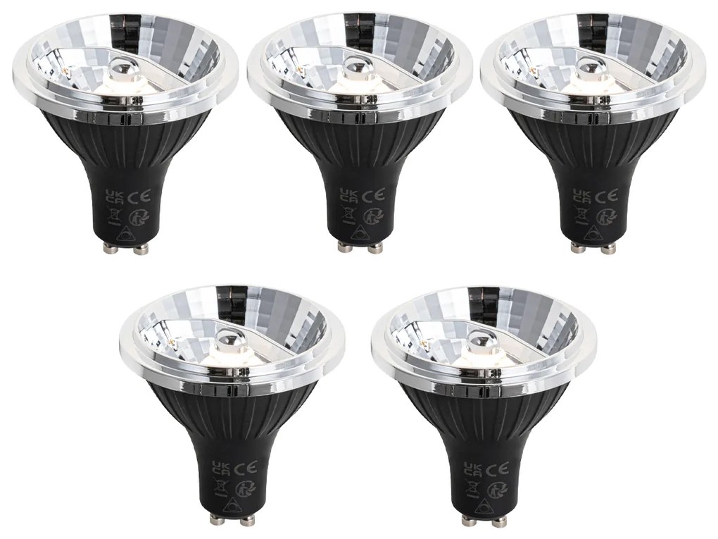 Комплект от 5 GU10 димируеми LED крушки 70 мм 6.5W 600 лм 2700K
