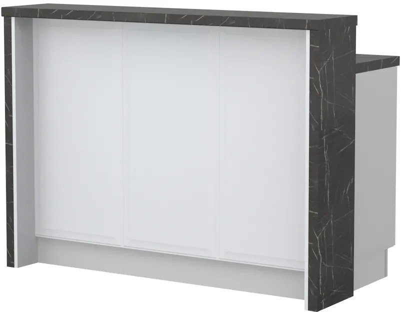 Остров за кухненска пейка Evora-Length: 135 cm.-Black stone