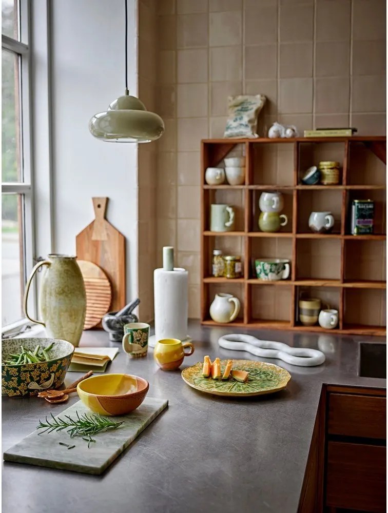 Зелена керамична купа ø 28 cm Hezha – Bloomingville