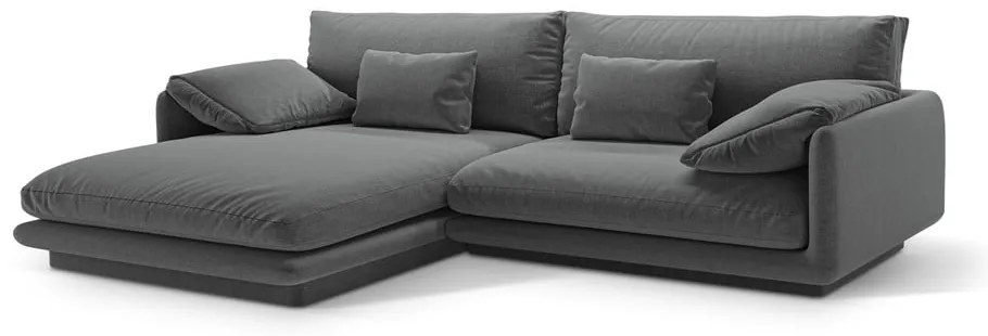Тъмносив ъглов диван (ляв ъгъл) Torino – Micadoni Home