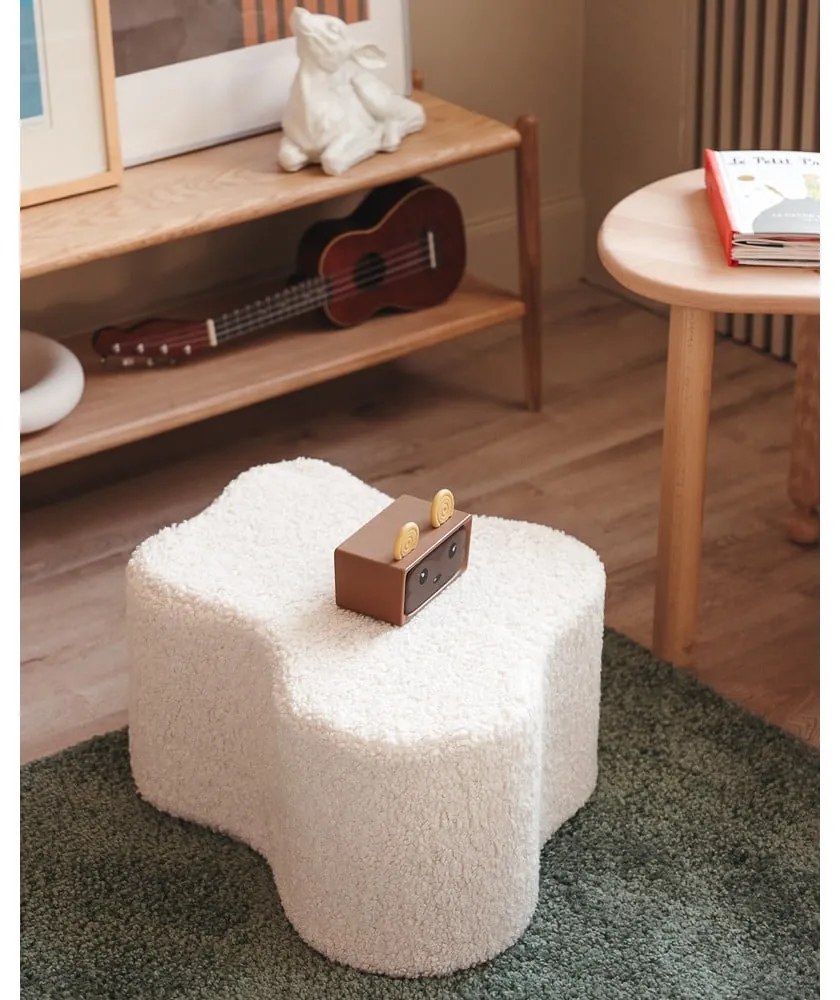 Кремав детски пуф от букле Cloud – Wigiwama