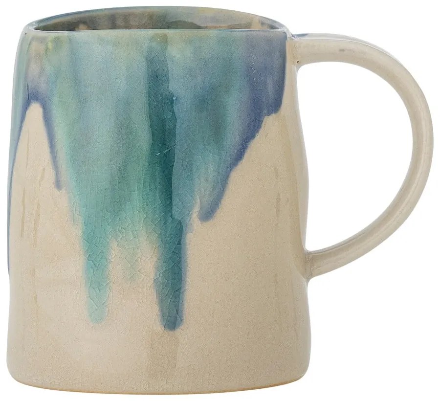 Синьо-бежова глинена чаша 450 ml Yori – Bloomingville