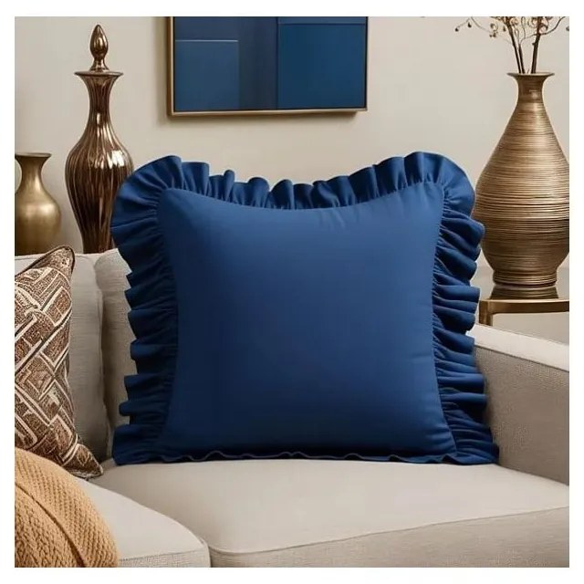 Калъфка за възглавница със смес от памук 40x40 cm Ruffled – Mila Home