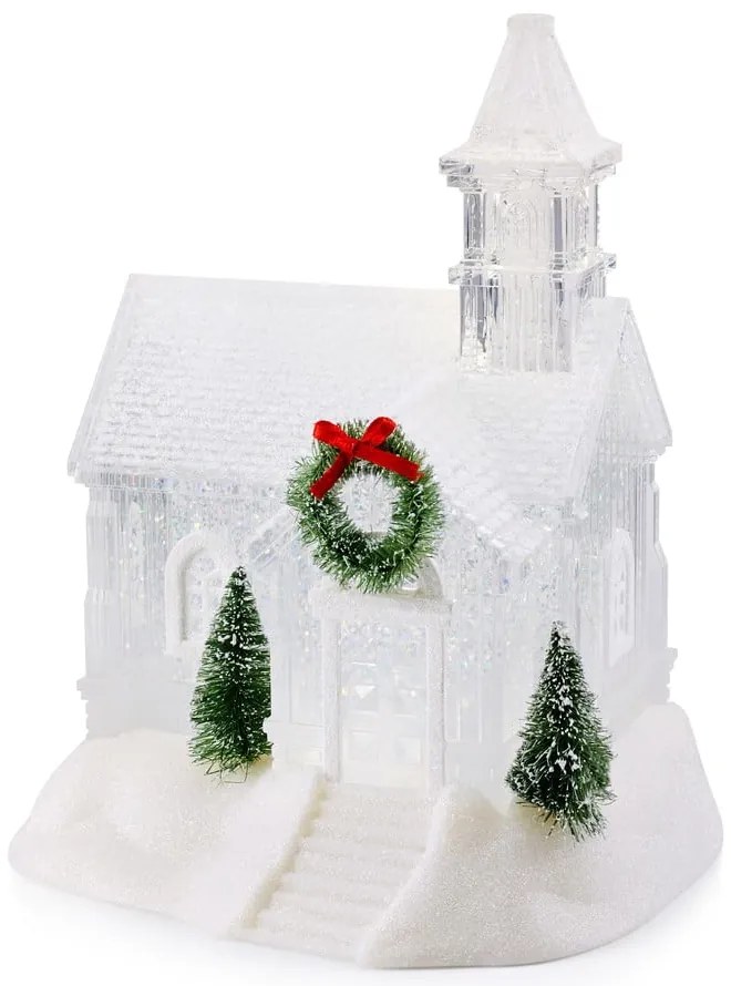 Бяла коледна светлинна украса Chapelle – Markslöjd