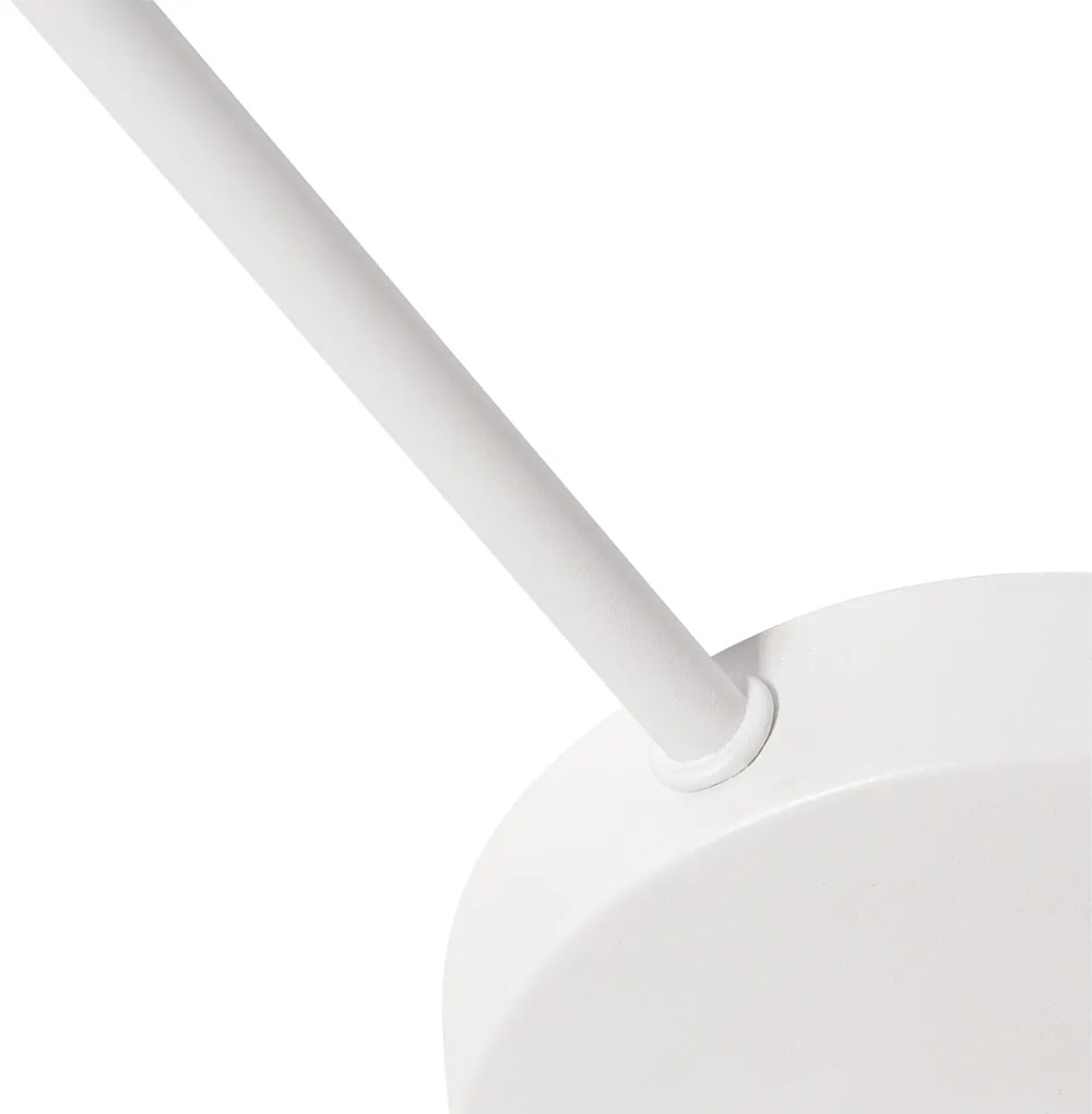 Таванна лампа бяла, сива и кафява 6-светлина - Multidrum