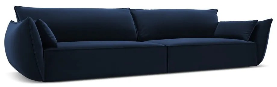 Тъмносин кадифен диван 248 cm Vanda – Mazzini Sofas
