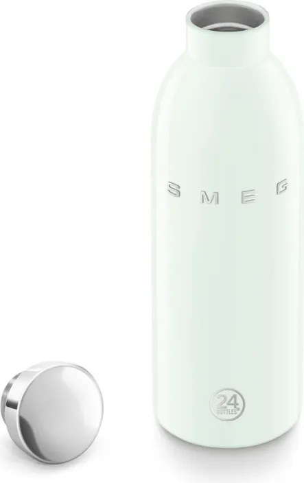 Термо бутилка SMEG Clima 50's Style WBF01PG, 500 мл, Херметично затваряне, Двустенна, Неръждаема стомана 18/8, Зелен