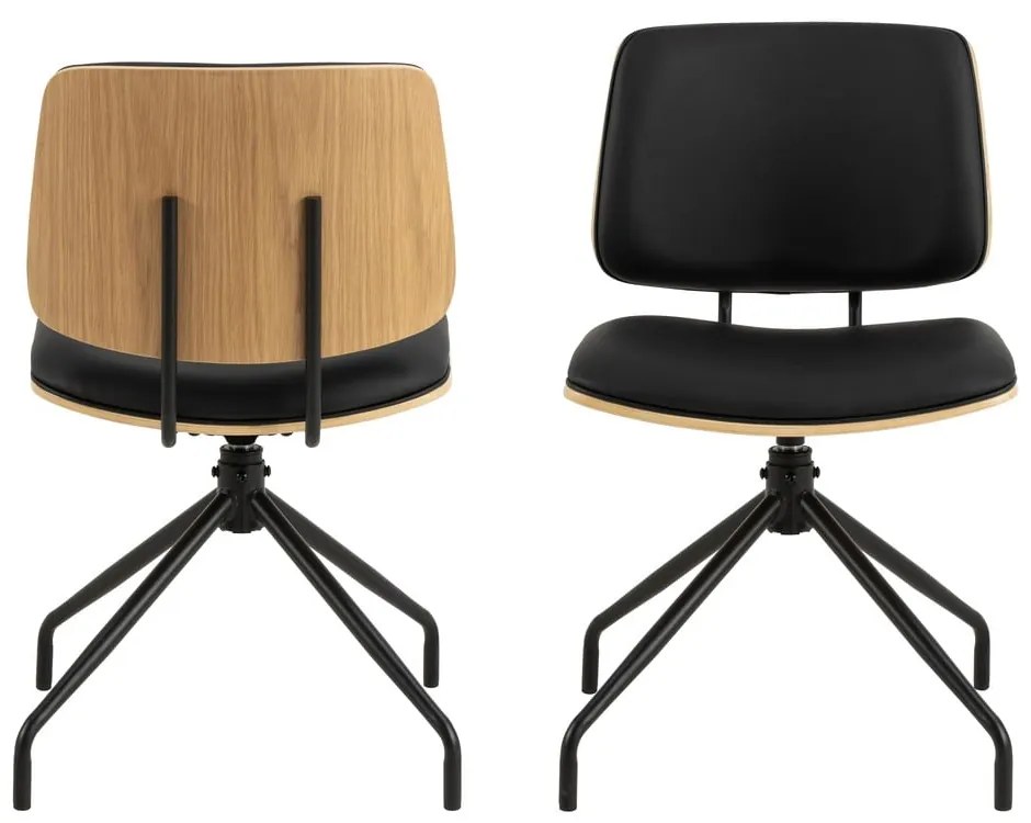 Черен трапезен стол Owen – Actona