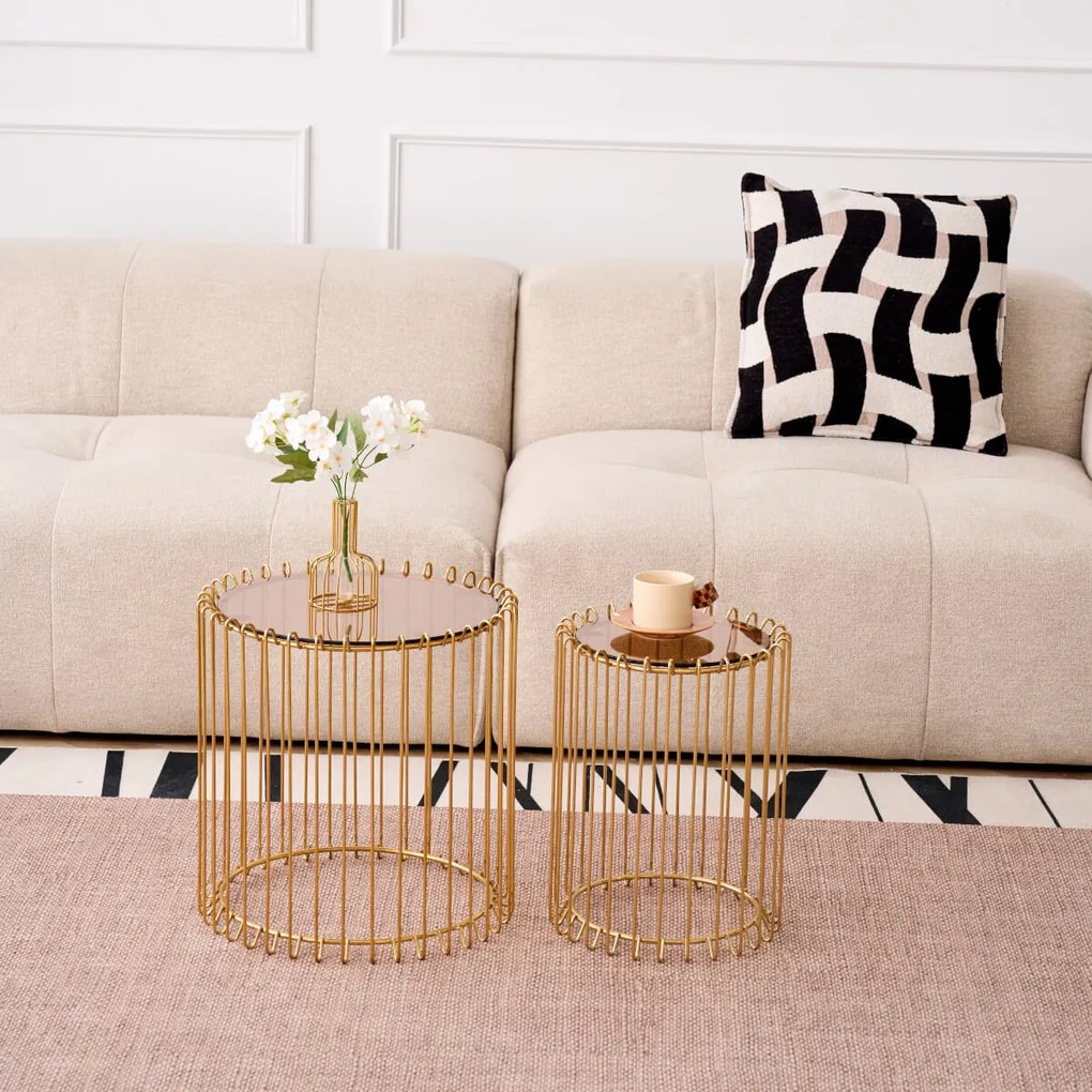 Кафе-масиs Temporal Lite-злато