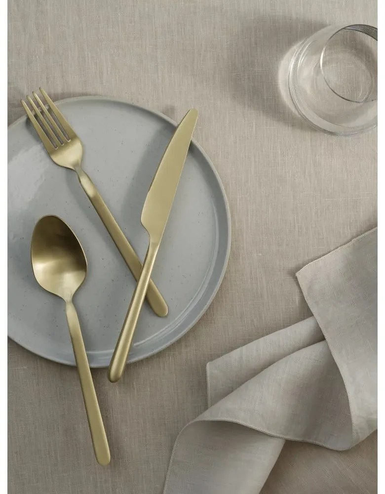 Прибори за хранене 16 бр. от неръждаема стомана в златист цвят Stella – Blomus