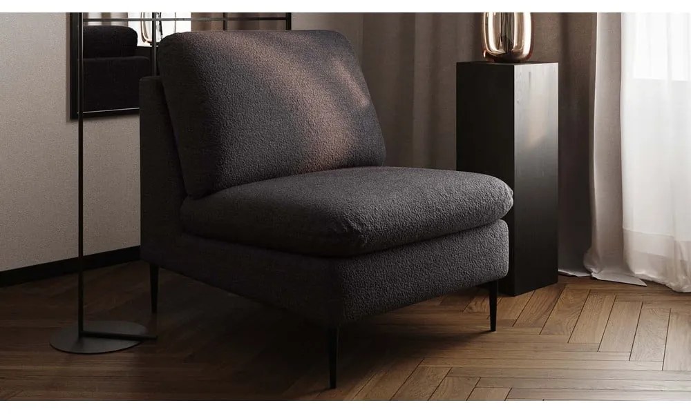 Фотьойл от черно букле Moilo - MESONICA