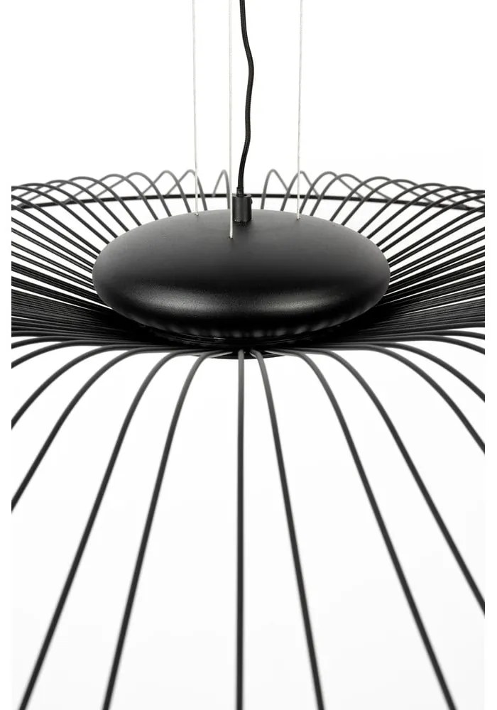 Черно LED осветително тяло с възможност за димиране ø 90 cm Spider - Zuiver