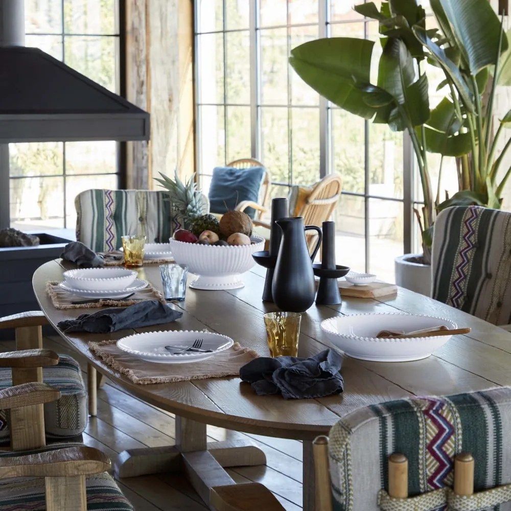 Бяла каменна купа за паста , ⌀ 34 cm Pearl - Costa Nova