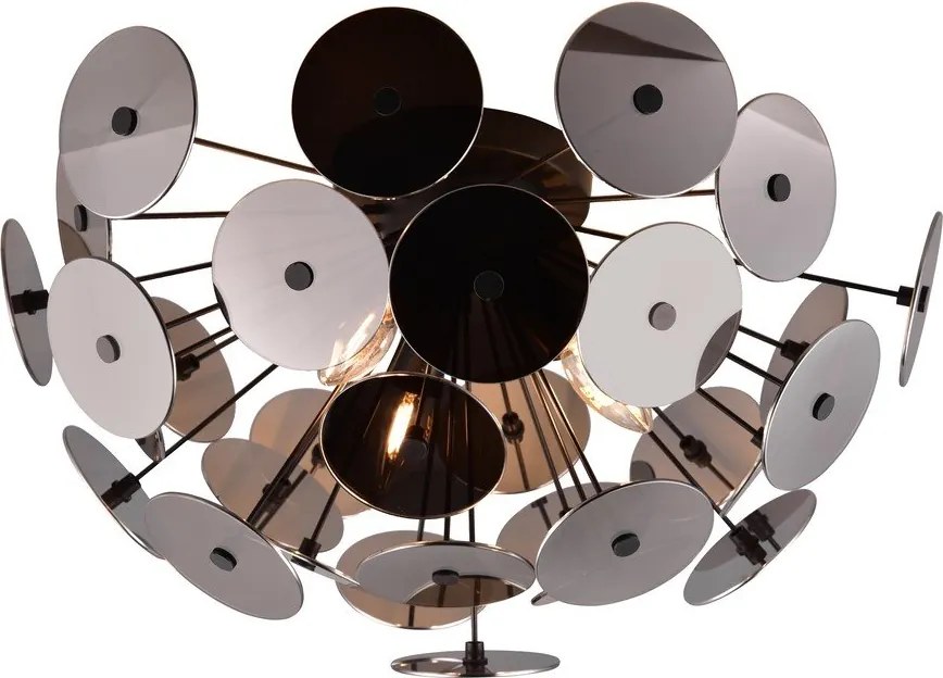 Матово черно таванно осветително тяло Discalgo - Trio