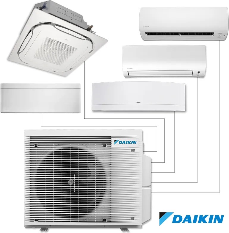 Външно тяло на мултисплит система Daikin 5MXM90A9, 30000 BTU, 64 м2, А+++, R-32, До 5 вътрешни тела, Бял