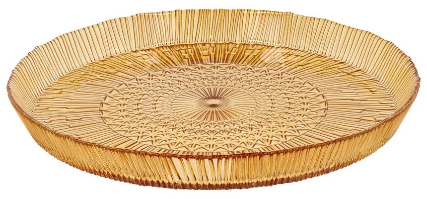 Оранжева стъклена чиния за сервиране ø 30 cm Kusintha - Bitz