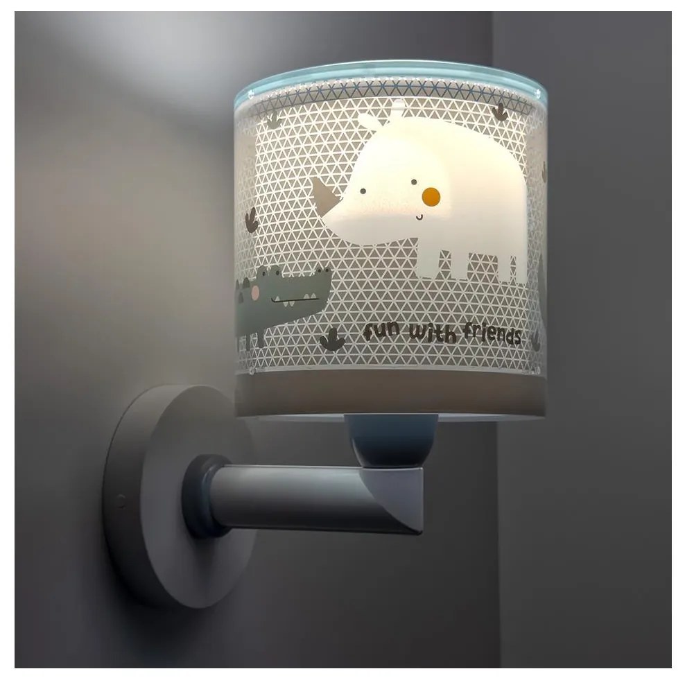 Dalber 60629 - Детски стенен аплик RHICO AND CROCO 1xE27/15W/230V