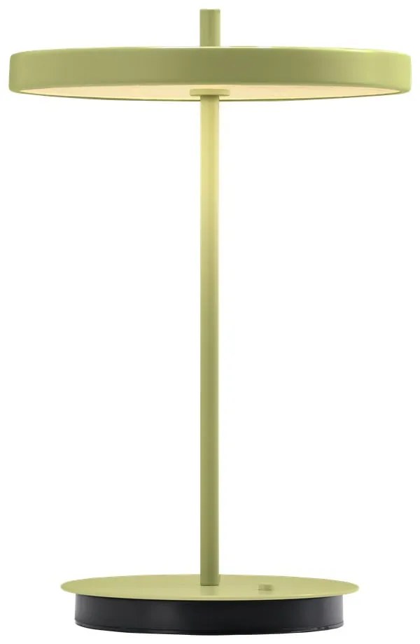 Зелена метална LED настолна лампа с метален абажур (височина 31 cm) Asteria Move – UMAGE