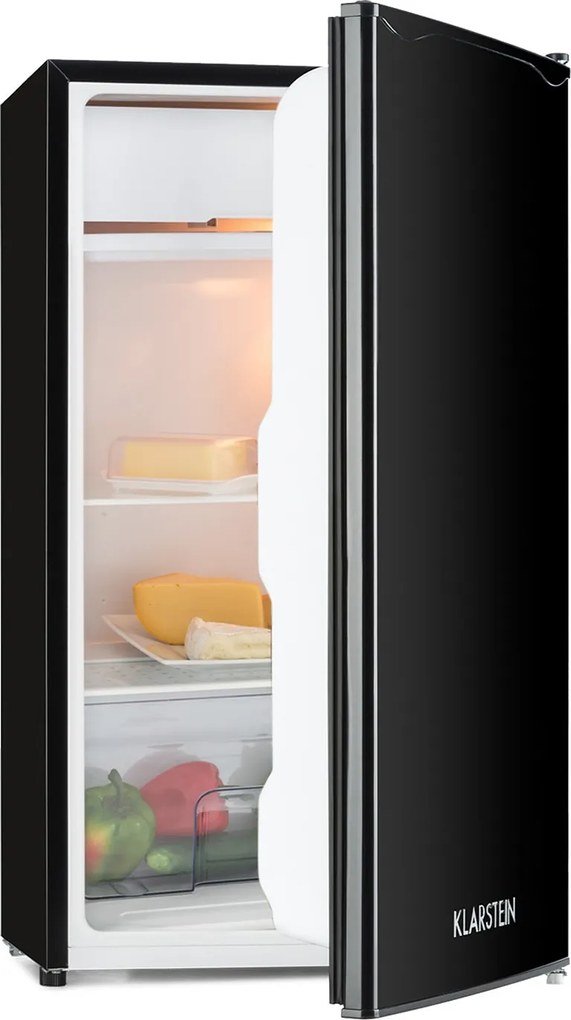Klarstein Alleinversorger, черен, хладилник, 91 л, клас F, 2 етажа на фризерното отделение
