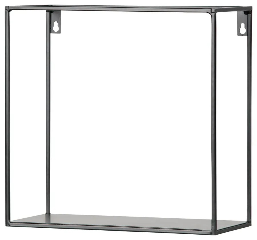 Комплект от 2 черни стенни рафта WOOOD Meert