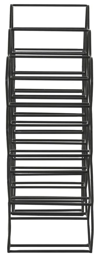 Черна метална стойка за вино за 12 бутилки Salbris - Light &amp; Living