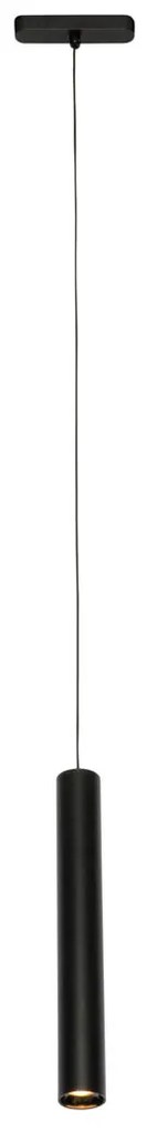 Модерен черен висулка за 1-фазова релсова система 4.5W 3000K - Magnetic Cassie