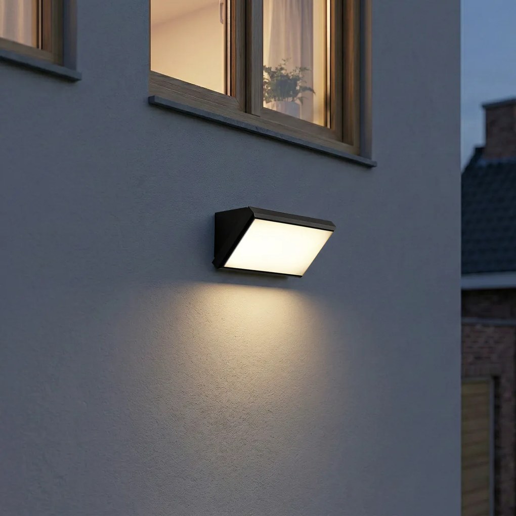 Модерна външна стенна лампа тъмно сива с LED IP65 - Marek