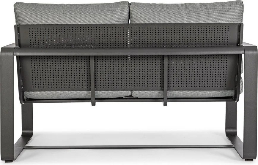 Сив алуминиев градински диван Merrigan – Bizzotto