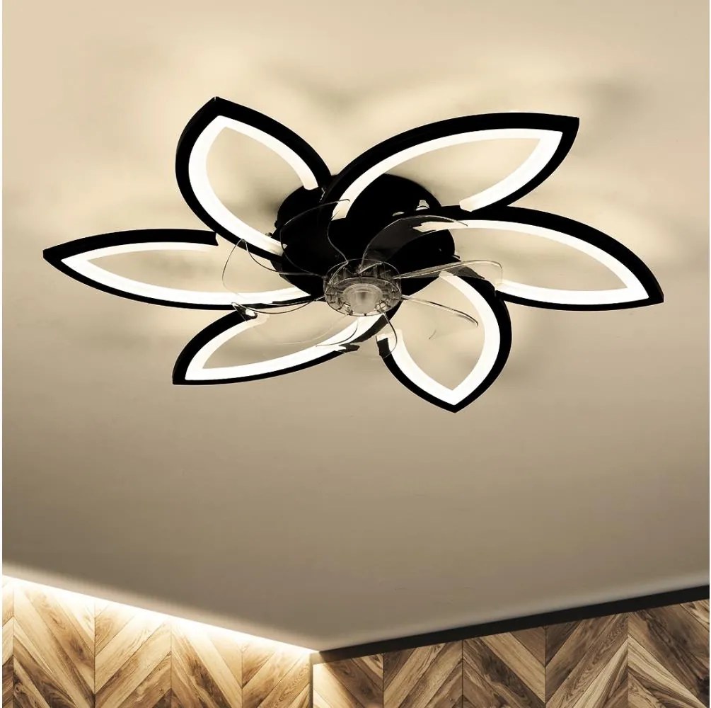 Brilagi LED осветително тяло с вентилатор, 50W, 230V, 3000-6500K, черно+DO