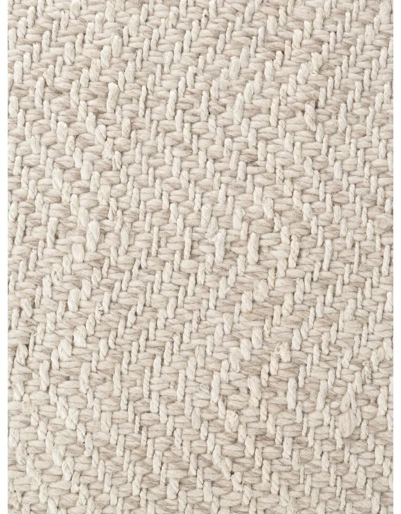 Ръчно изработен килим със смес от вълна в цвят слонова кост 200x290 cm Majoli – Elle Decoration