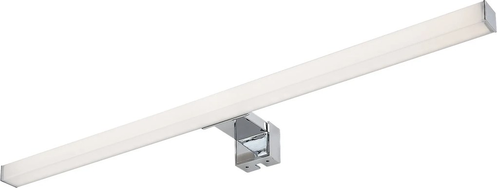 Rabalux Oliro, аплик за баня, хромирана пластмасова лампа, 9W, с абажур: 1000, без абажур: 1200, 4000, Дължина 60 см, В 4,5