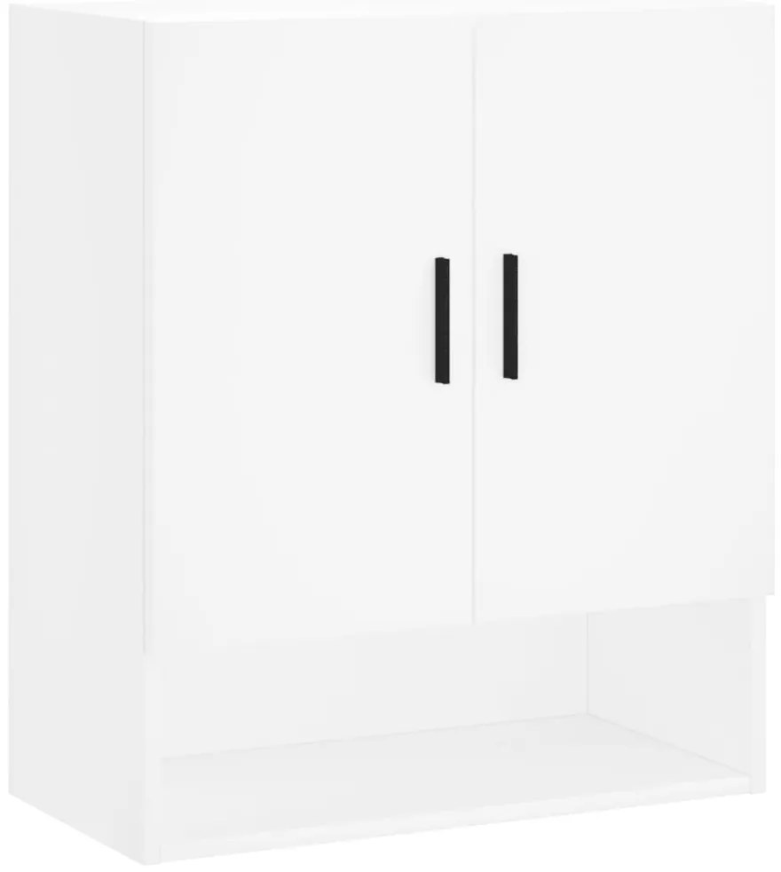 829924 vidaXL Стенен шкаф, бял, 60x31x70 см, инженерно дърво