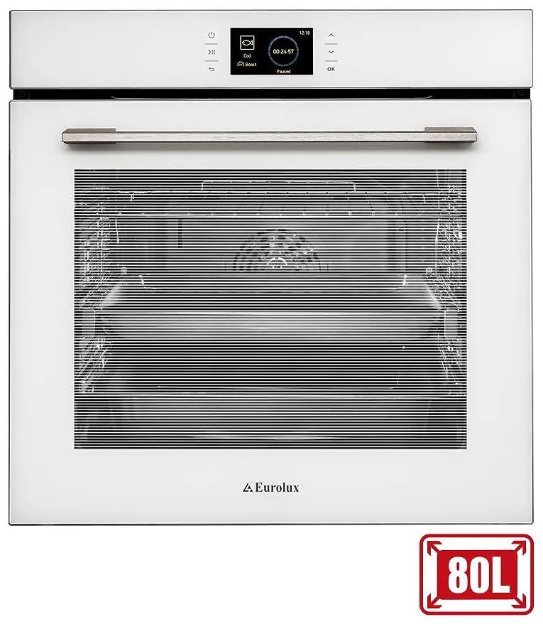 Eurolux EO8 F10TCTG WH Фурна за вграждане