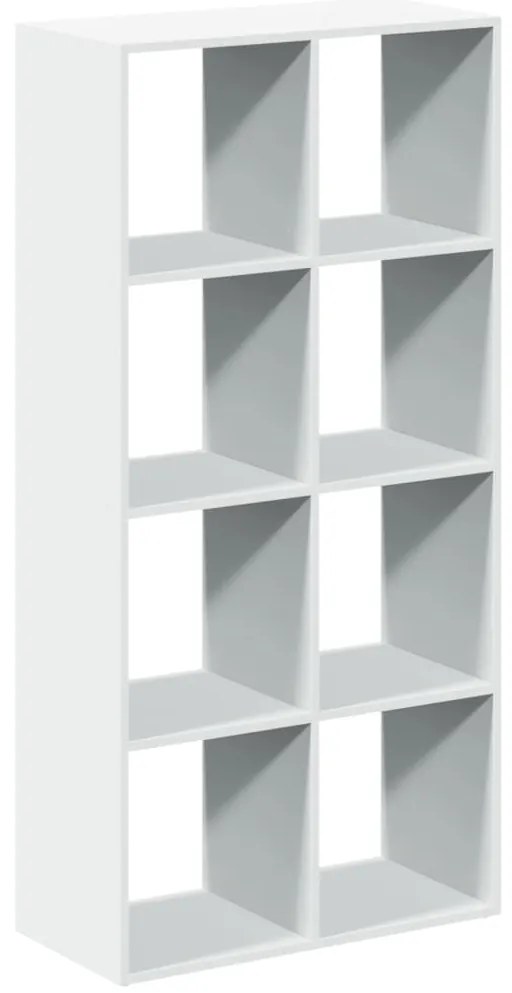 858021 vidaXL Разделител за стая / библиотека, бял, 69,5x29x137,5 см
