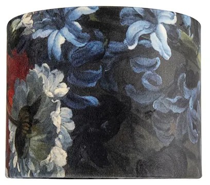 Кадифена абажура с флорален дизайн 18/18/14 Златен интериор