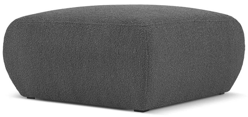 Тъмносива табуретка от плат букле Molino - Micadoni Home