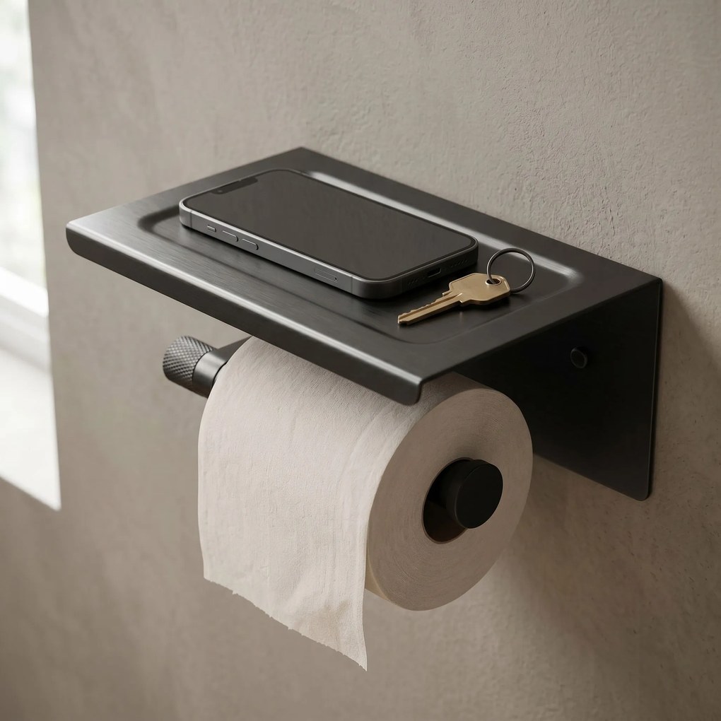 Държач за тоалетна хартия с рафт 39105A ORI Titan