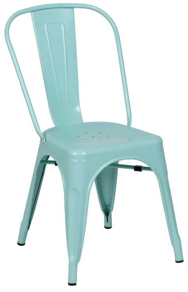 Тюркоазени метални трапезни столове в комплект от 2 бр. – Ixia