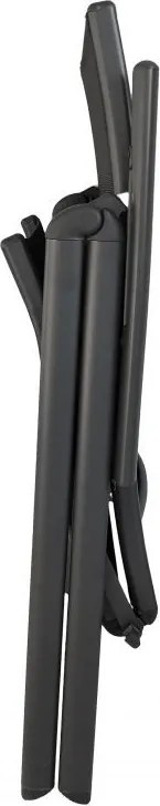 Комплект от 2 черни градински стола, регулируеми в 7 позиции