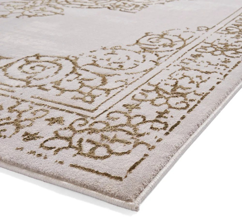 Kилим в светлосиво и златисто 120x170 cm Artemis – Think Rugs