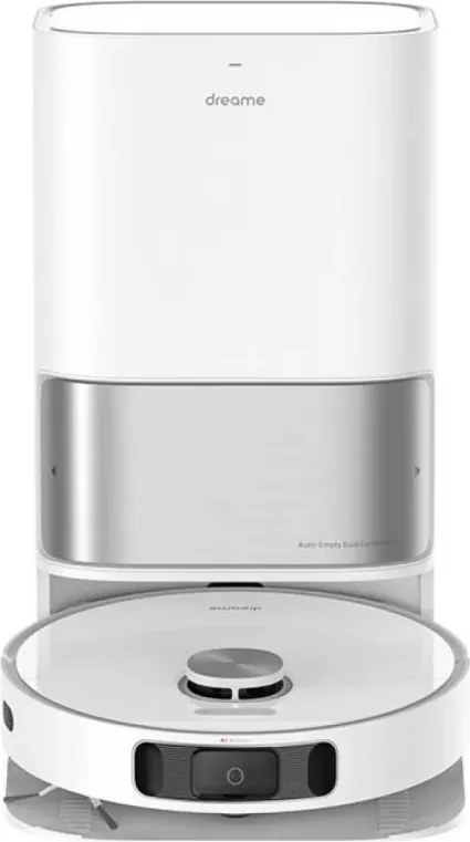 Прахосмукачка робот Dreame L10 Ultra, 5300 Pa, 5200 mAh, 75W, До 200 м2, 3D Картографиране, LDS сензор, Станция за зареждане, Автономия до 210 мин, Бял