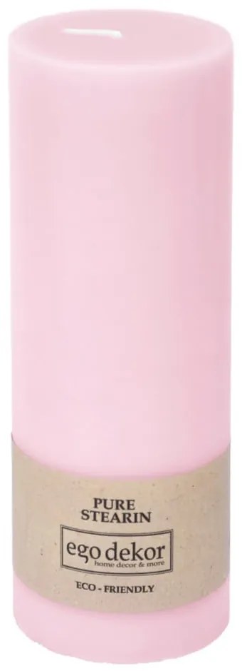 Розова приятелска свещ, време на горене 60 ч. Eco - Eco candles by Ego dekor
