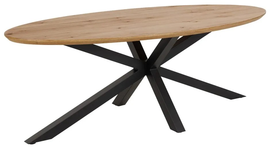 Трапезна маса с дъбов плот 100x220 cm Heaven – Actona