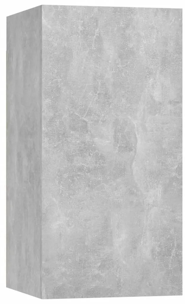 803334 vidaXL ТВ шкаф, бетонно сив, 30,5x30x60 см, инженерно дърво