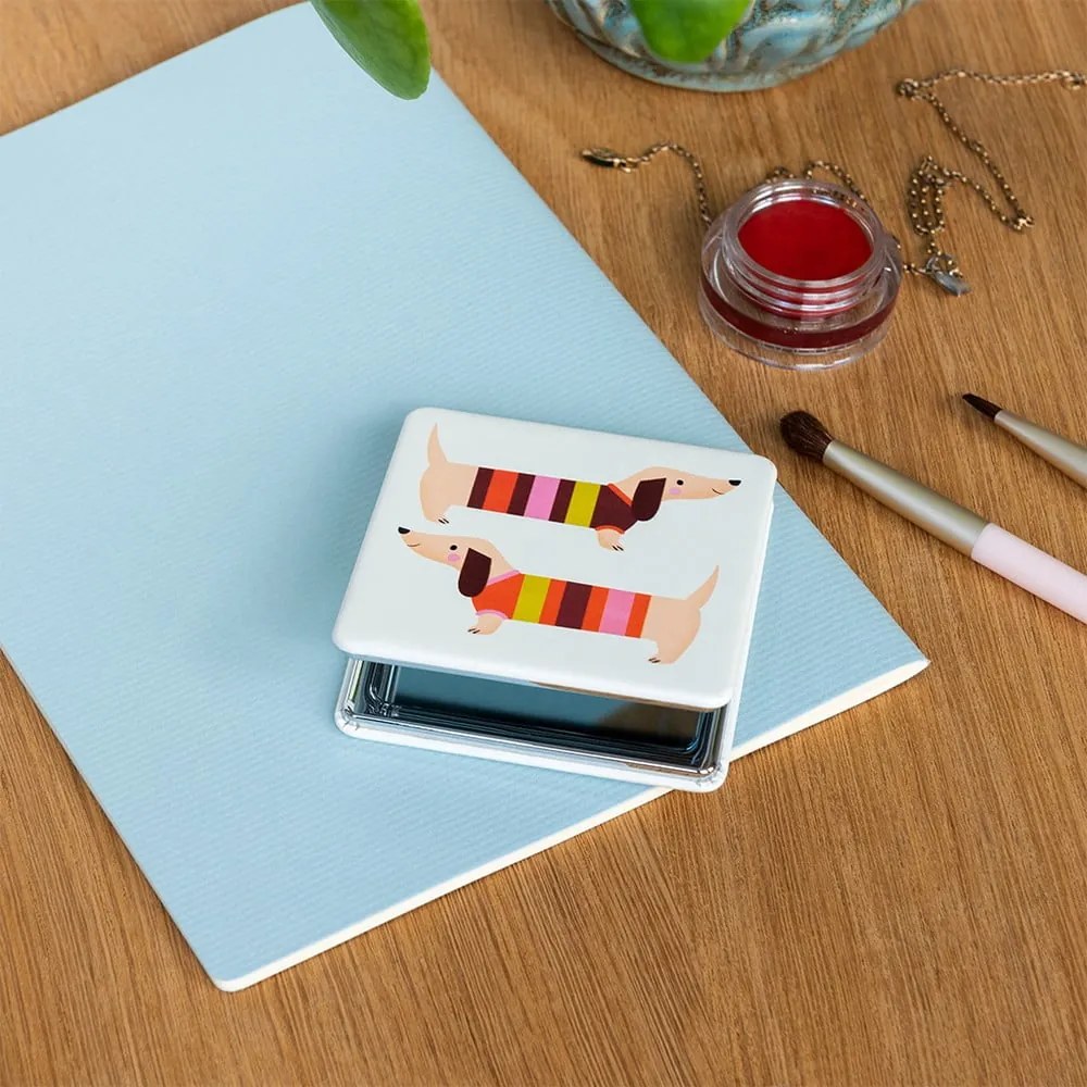 Козметично увеличително огледало 7x7 cm Sausage Dog – Rex London