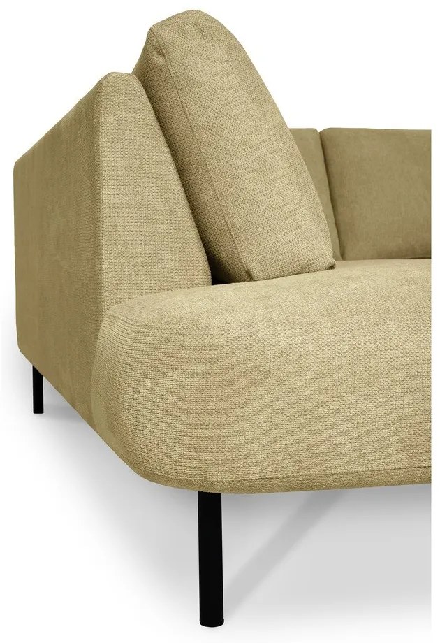 Ъглов диван в цвят жълта охра (ляв ъгъл/"U" форма) Hero – Scandic