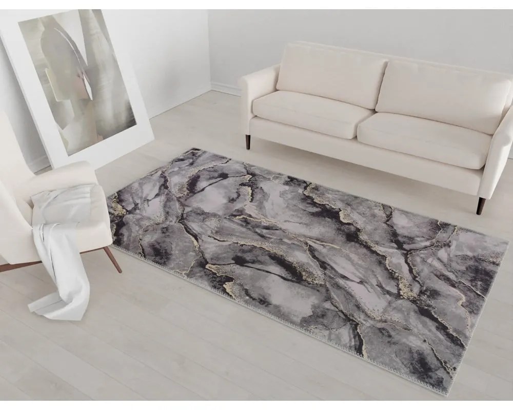 Сив килим за миене 230x160 cm - Vitaus