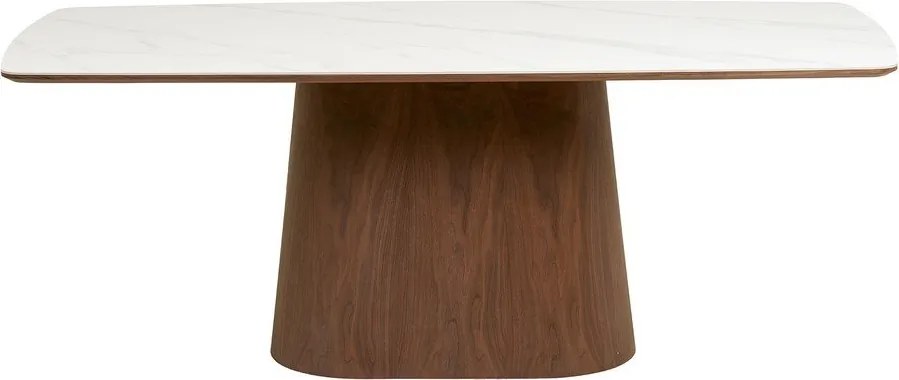 Трапезна маса с керамичен плот 90x200 cm Noli – House Nordic